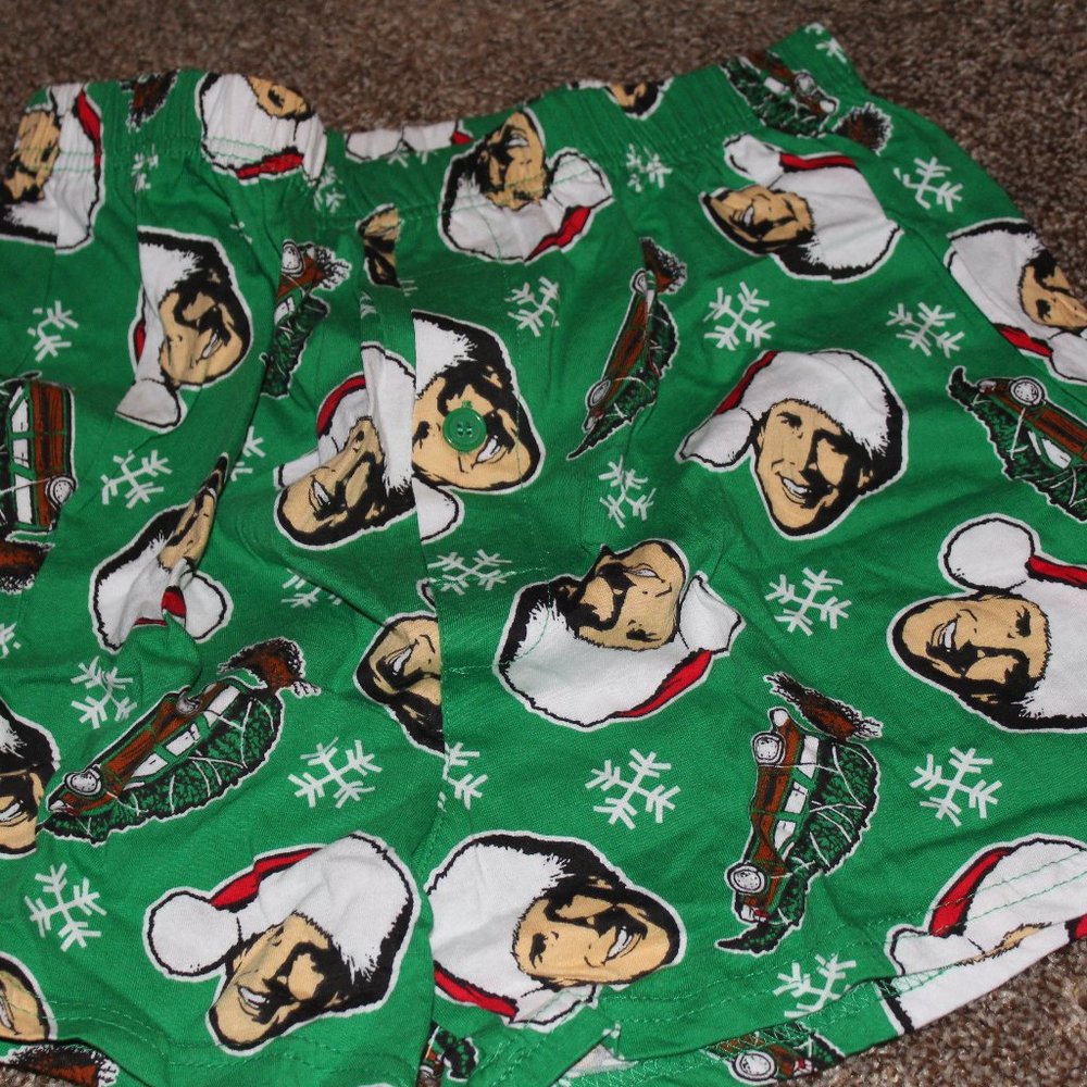NWT Mens National Lampoons Boxers Christmas Vacation Small